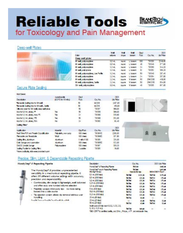 Brandtech Tox Reliable Tools Toxicology